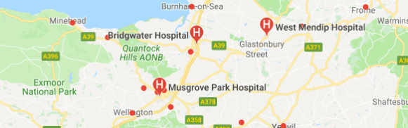 hospitals in Somerset