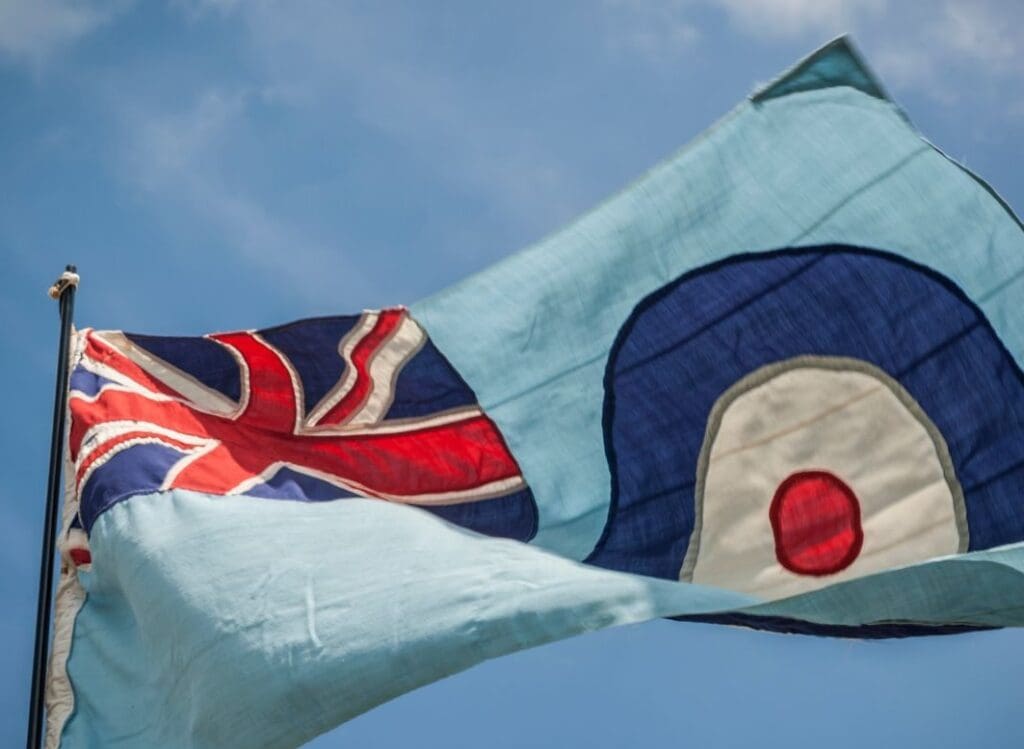 raf museum and flag